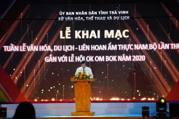 Khai Mạc Tuần Lễ Văn Hóa Du Lịch Liên Hoan Ẩm Thực Nam Bộ tỉnh Trà Vinh Lần Thứ II 2020